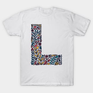 Tropical Letter L T-Shirt